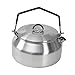 Lljsszr Outdoor Kettle for Campers, Silver