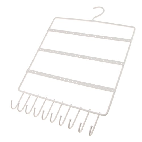 gazechimp Suporte De Parede Suporte Para Rack De 120 Furos Suporte Para Vitrine Organizador De Jóias