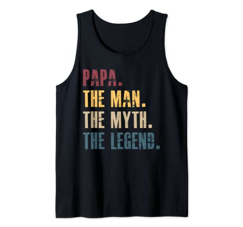Papa Man Myth Legend For Men & Dad Funny Father Gift Débardeur