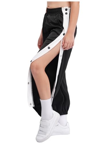 CHICTRY Kids Boys Active Jogger Sweatpants Casual Athletic Jogging Pants Fashion Side Split Press Button Pants2