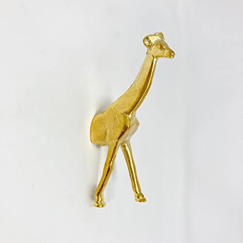 Gold Safari Animal Iron Metal Drawer Knobs (Knob, Giraffe)