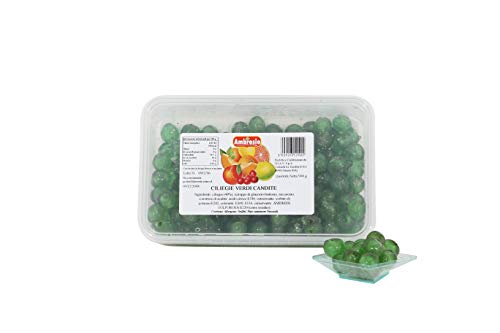 Ciliegie verdi candite pasticceria ambrosio 900 gr...