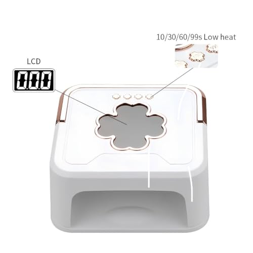 Image of THR3E STROKES Professional Intelligent LED Automatic Sensor LED UV Nail Dryer Nail Curing Nail Art Lamp Manicure Pedicure Tool Gel Based Nail Polish for All Kind of Nail Paints (228W L1)