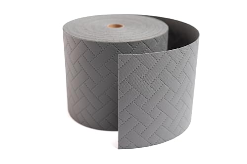 FORTENA Sichtschutzstreifen für Zaun oder Balkon, Sichtschutz, Rollenlänge 33m und Breite 19,3 cm, Vlies PP, einfache Montage (Hellgrau)