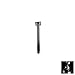 Santec Ava Polished Nickel 7" Ceiling Rain Head Arm & Square Flange (1/2" Connections And 1" Od)