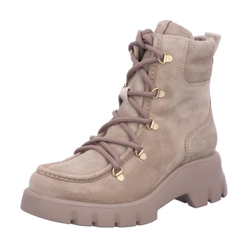 Paul Green 8237-00 Schnürstiefel Rauleder Damen in beige - Gr....