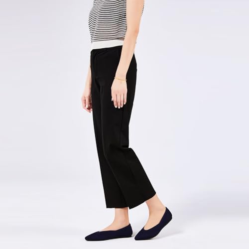 Image of Frank Mully Womens Pointed Toe Flats Knit Dress Shoes Comfort Women Shoes Softable