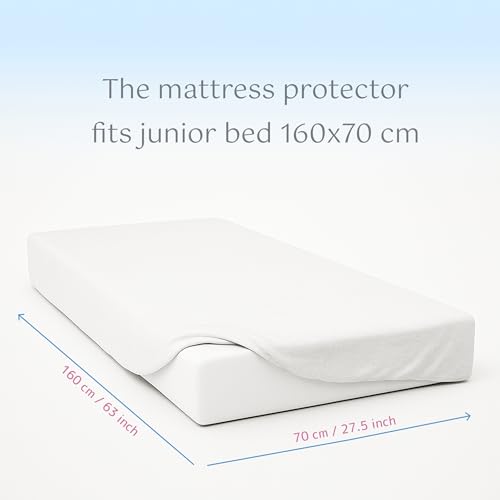 Waterproof Mattress Protector Sheet/Cover Fits 160X70 Cm Junior Bed - 3