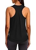 XIEERDUO Womens Summer Tops Sleeveless Workout Tops for Women Pilates Outfits for Women Beach Vacation Essentials Black M