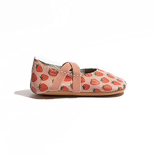 Freshly Picked - Rubber Mini Sole Leather Strawberry Fields - Ballet Slipper - Mini Sole Ii - Infant/Toddler Sizes 4 #TOP1