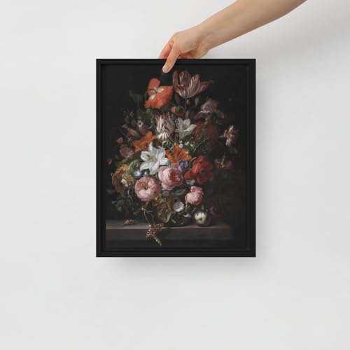 Vase à fleurs Rachel Ruysch affiche baroque 28x35.6 cm pour decoration murale de salon