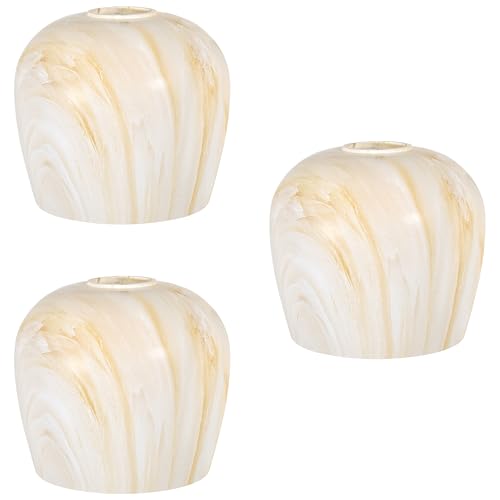 Image of 3 Pack 6.3 Inch Alabaster Replacement Glass Lamp Shade Pendant Ceiling Chandelier Wall Sconce Light