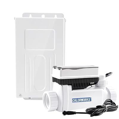 ChlorWorks Salt Chlorine Generator - Salt Cell with Power Center, Fit for Pentair Intellichlor IC 20 Chlorine Generator, Up to 20,000 Gallon Inground Pool