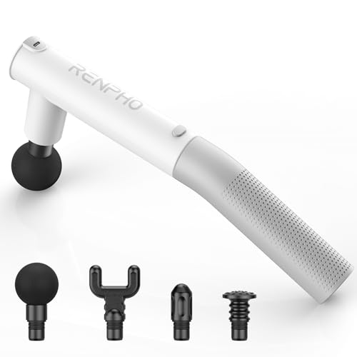 Image of RENPHO Extend Massage Gun, Electric Handheld Massage Gun Deep Tissue | Portable Massage Guns Type-C Charging, Percussion Massager for Neck and Back, Gifts for Women /Men