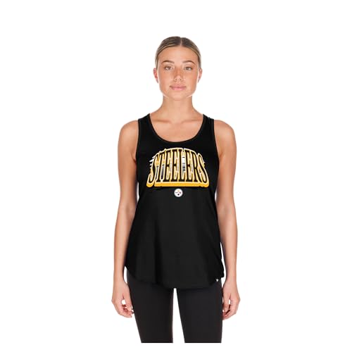 New Era Women's Black Pittsburgh Steelers Summer Tank Top