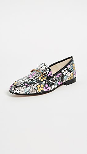 Image of Sam Edelman Womens Loraine Loafer Bright Multi /Black Retro Floral Print Snake /Nappa 12 M