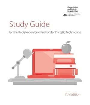Paperback Study Guide for the Registration Examination for Dietetic Technicians, 7th Ed. Book