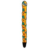 Outward Hound Durablez X-Large Snake Stuffing-Free Squeaky Plush Dog Toy for Puppies & Dogs - Interactive, Soft Yet Tough, No Mess, Jumbo Squeaker, Long-Lasting Play, 40 inch, Orange