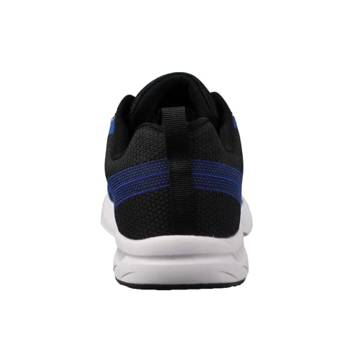 Elite Men's Peak Bowling Shoes | Athletic Style Lace-Up Closure With Universal Slide Soles On Both Shoes (Black/Blue/Grey, Us_Footwear_Size_System, Adult, Men, Numeric, Medium, Numeric_10) #TOP4