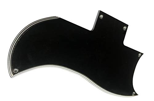 Pickguard pour guitare Gibson SG 61 Reissue Style (5 plis) Noir - Les Beatles, Paul McCartney, John Lennon, RIngo Starr, George Harrison Pickguard pour guitare Gibson SG 61 Reissue Style (5 plis) Noir – Image 4