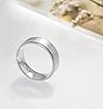 Zakk 4mm 6mm 8mm Silver Titanium Rings Engagement Wedding Band Matte Comfort Fit for Men Women (8mm,Size Z+4) #1