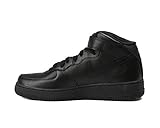 Marca: Nike. Nike Scarpa Air Force 1 Mid 315123-001 - Zapatillas deportivas de cuero para hombre, Negro, 39