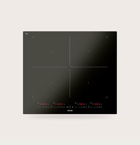 Placa de Inducción V68 TotalFlex 60 cm – Vitrocerámica Inducción con 3 Zonas, 2 Zonas Flex + Zona Flex Central 40 cm, Ideal Paelleras, Cocina Eléctrica