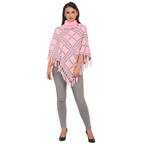 Image of eKools Women's Woolen Multicolor Winter wear Cardigans Shrug Poncho (Shrug1-64)