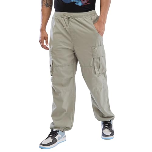 Image of Spykar Regular Fit Cargo Pants for Men