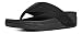 FitFlop Women's Surfa Flip Flop, All Black, 6 M US