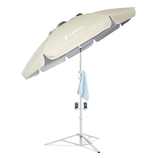 Best roman umbrella AMMSUN Premium Portable Shade Umbrella