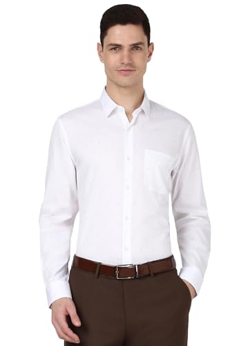 Image of Peter England Men's Cotton Print Slim Fit Shirt
