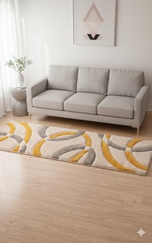 Image of Contemporary Shaggy Carpet Runner - 2x6 ft Soft Touch Rug for Sleek Home Styling and Everyday Comfort