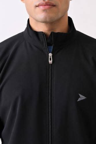 Image of FITINC Men's Sports Jacket | Regular Fit | Full Zip | Zipper Pockets | Jacket for Gym, Running, Cycling & Travel