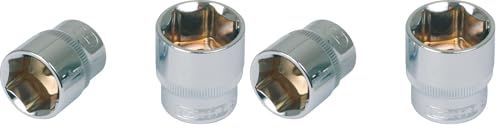 KS Tools 918.1413 Douille 6 pans CHROMEplus 1/4" 13 mm (Lot de 2)