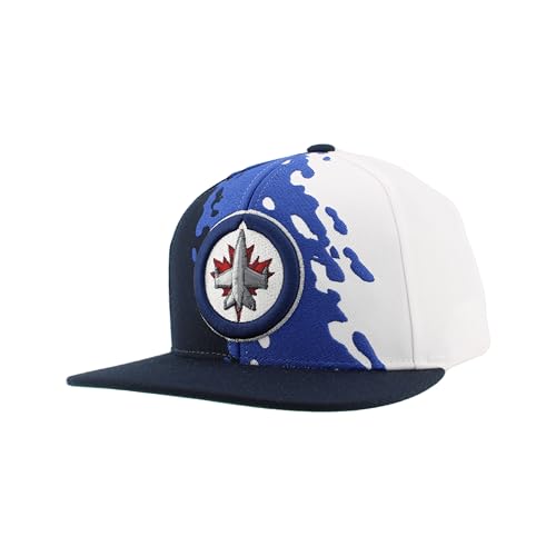 Image of ZHATS NHL Unisex-Adult NHL Officially Licensed Adjustable Snapback Hat Flat Bill Z11 Retro Paintbrush