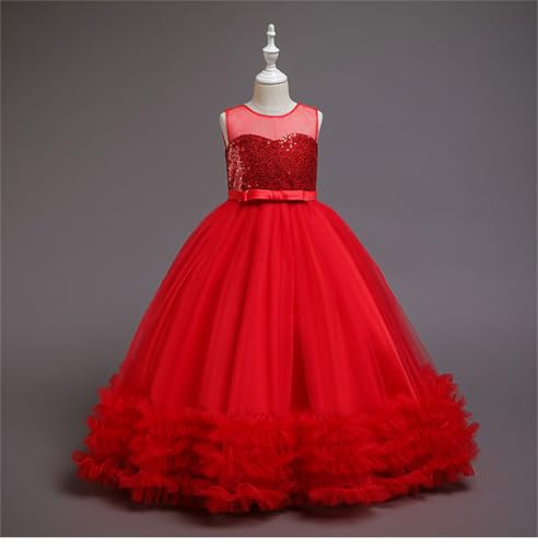 Flower Girls Princess Dress Kids Formal Dress Ball Gown Pageant Wedding Party Dresses for Girls 33672