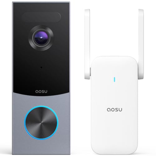 aosu 5MP Ultra HD Wireless & Wired Video Doorbell Camera