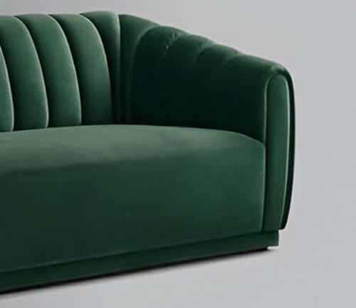 Image of Modern Sofa, 3 Seater with Decorative Cushions, Chesterfield Arm Three Seater for Living Room Guest Room Hotels & Office (Green)
