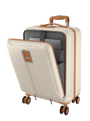 Safari Cabin Trolley Bag with Laptop Compartment, Hardside Polyca...