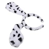 Material cómodo: elaborada con materiales suaves y cómodos, esta diadema garantiza un ajuste ceñido sin causar incomodidad ni tirantez, orejas de dálmata, diadema con orejas de animal dálmata