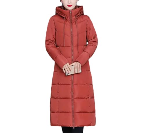 Haitpant Frauen Winter Mäntel Lange Warme Unten Basic Jacke Mantel Koreanische Slim Outwear Große Größe Jacken, Bohnenpaste, 46