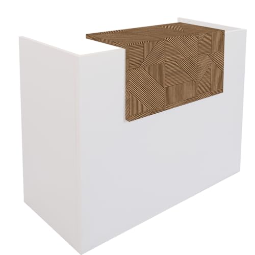 OFILIKE. Mostrador de Recepción Basic Kubic. Mesa Mostrador para Oficina, Tienda, Clínica (120cm Ancho)