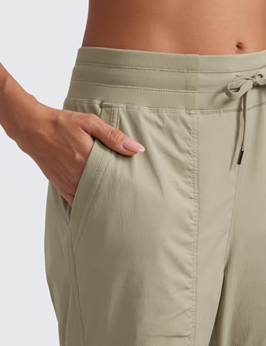 Image of CRZ YOGA Ease Line Joggers 26 inch /28.5 inch /30.5 inch | Casual, Lightweight, Ruched Design, Pockets, for Women