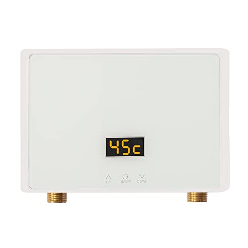 Elektronischer Durchlauferhitzer 5500W Mit Fernbedienung – Kompakt, Tanklos Für Küche & Bad, Touch-Display