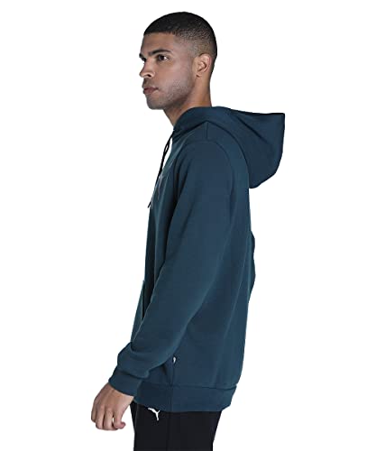 Image of Puma Cotton Men Ess Big Logo Hooded Neck Hoodie Fl (S) Mineral