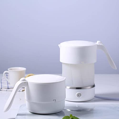 Tetera eléctrica plegable portátil 500 ml blanca miniatura 2