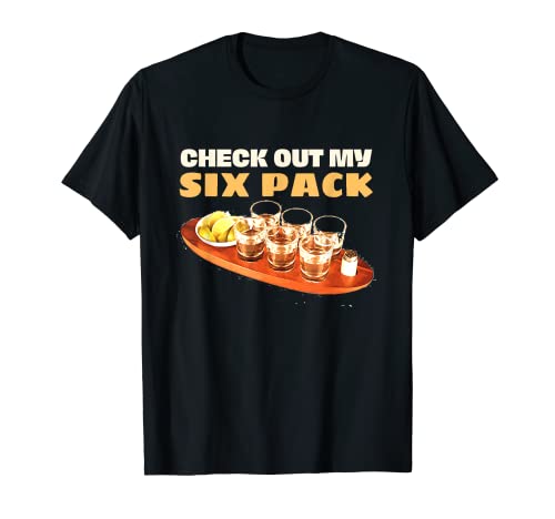 Check out My Six Pack Funny Tequila Lime Salt Beber Humor Camiseta