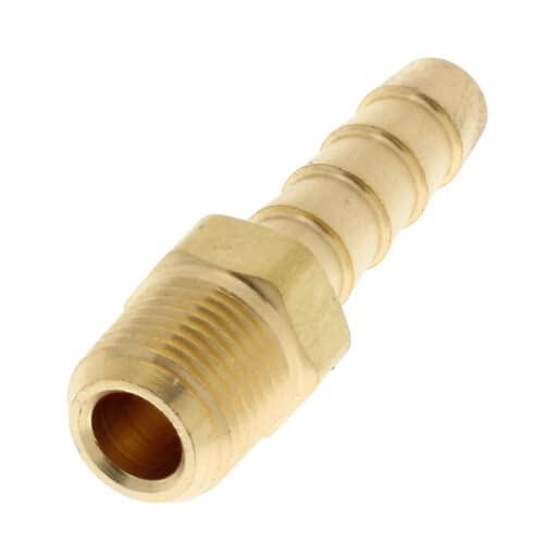 5 PC- 1/4" Hose Barb X 1/8 Male NPT Brass Pipe Fitting NPT Thread Gas Fuel Water