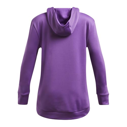 Under Armour Girls' Armour Fleece Iridescent Big Logo Hoodie2